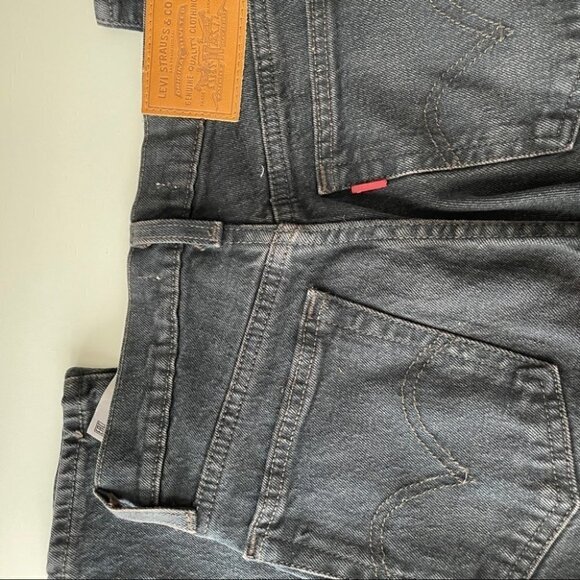 Levi’s Wedgie Fit Ankle Jeans Black Womens 23 - Picture 4 of 7